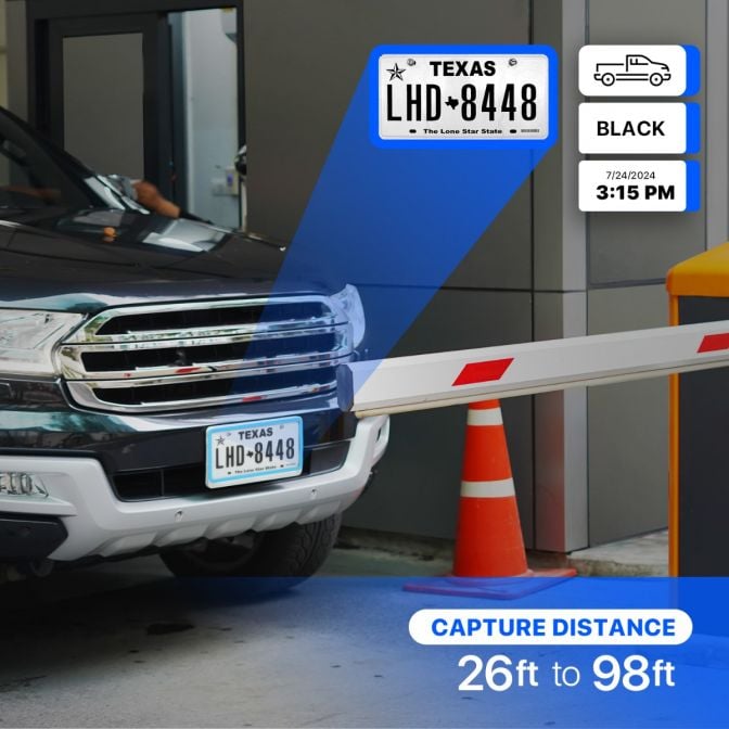 Amcrest 4MP UltraHD License Plate Reader ANPR AI IP Camera Bullet IP4M-1072EW-AI