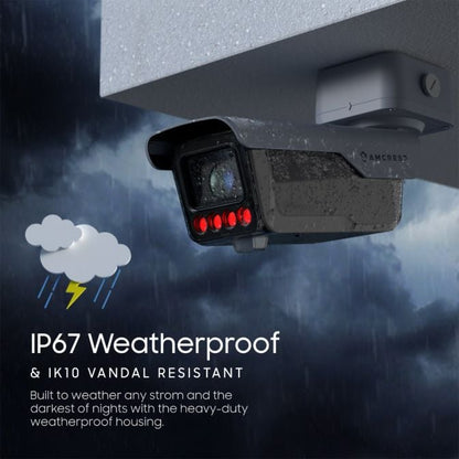 Amcrest 4MP UltraHD License Plate Reader ANPR AI IP Camera Bullet IP4M-1072EW-AI