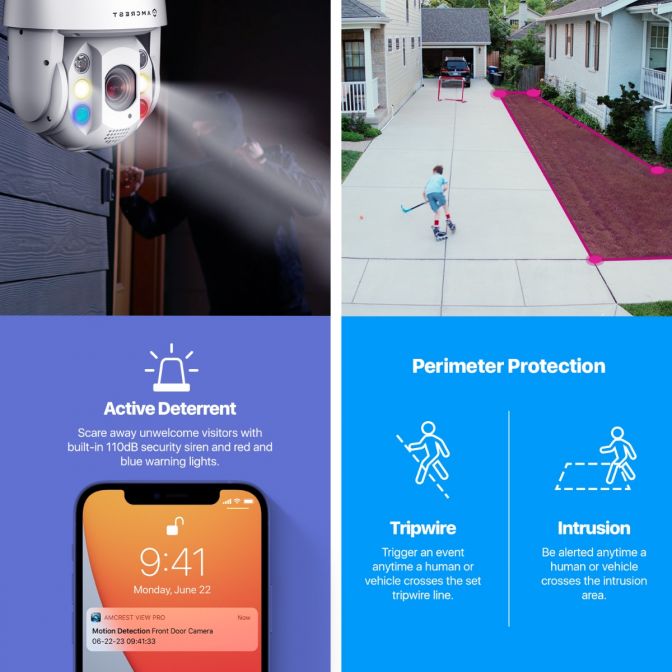 Amcrest 4MP Outdoor PTZ POE+ IP Camera PTZ Optical 25x IP4M-1093EW-AI