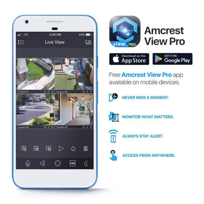 Amcrest 4MP Outdoor PTZ POE+ IP Camera PTZ Optical 25x IP4M-1093EW-AI