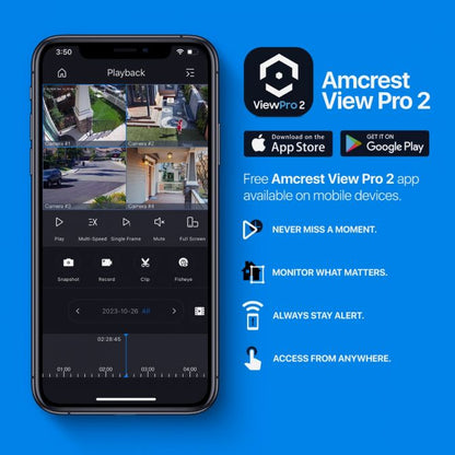 Amcrest 4MP Outdoor PTZ POE+ IP Camera PTZ 5X Optical Zoom IP4M-1098EW-AI