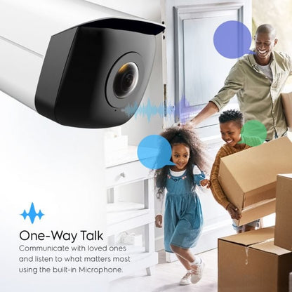 Amcrest 4MP Panoramic IP PoE AI Camera 180° FOV IP4M-PB181EW-AI