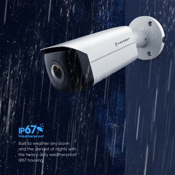 Amcrest 4MP Panoramic IP PoE AI Camera 180° FOV IP4M-PB181EW-AI