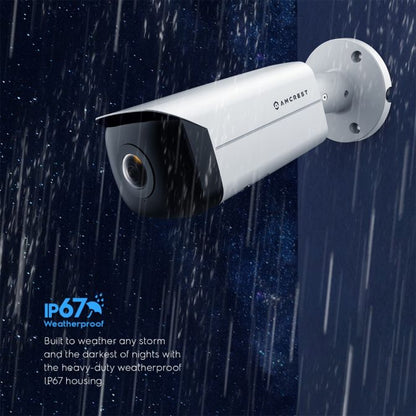 Amcrest 4MP Panoramic IP PoE AI Camera 180° FOV IP4M-PB181EW-AI
