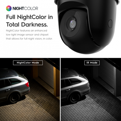 Amcrest 5MP UltraHD Mini Outdoor WiFi Camera, Security IP Camera with Manual Pan/Tilt, Two-Way Audio, Full Color Night Vision, Remote Viewing, 5-Megapixel, Wide 106° FOV, IP5M-1190W (White)