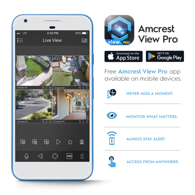 Amcrest 5MP UltraHD Mini Outdoor WiFi Camera, Security IP Camera with Manual Pan/Tilt, Two-Way Audio, Full Color Night Vision, Remote Viewing, 5-Megapixel, Wide 106° FOV, IP5M-1190W (White)