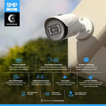 Amcrest 5MP PoE Bullet Security Camera