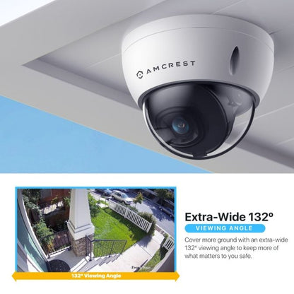 Amcrest 5MP Outdoor Security Dome IP PoE Camera IP5M-D1188EW-AI-V3 & IP5M-D1188EB-AI-V3