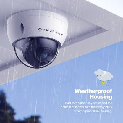 Amcrest 5MP Outdoor Security Dome IP PoE Camera IP5M-D1188EW-AI-V3 & IP5M-D1188EB-AI-V3