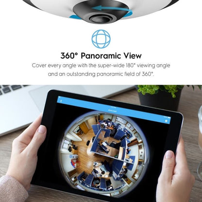 Amcrest 5MP Fisheye IP PoE Camera 360° Panoramic FOV IP5M-F1180EW-V2