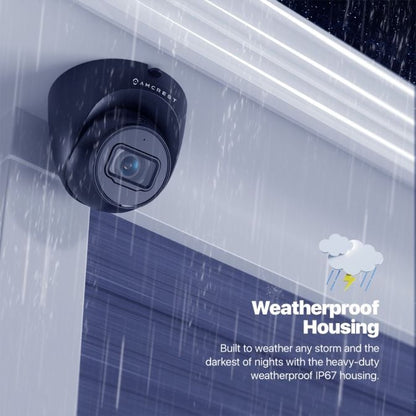 Amcrest ProHD Outdoor Security IP Turret PoE Camera, 5-Megapixel, 98ft NightVision