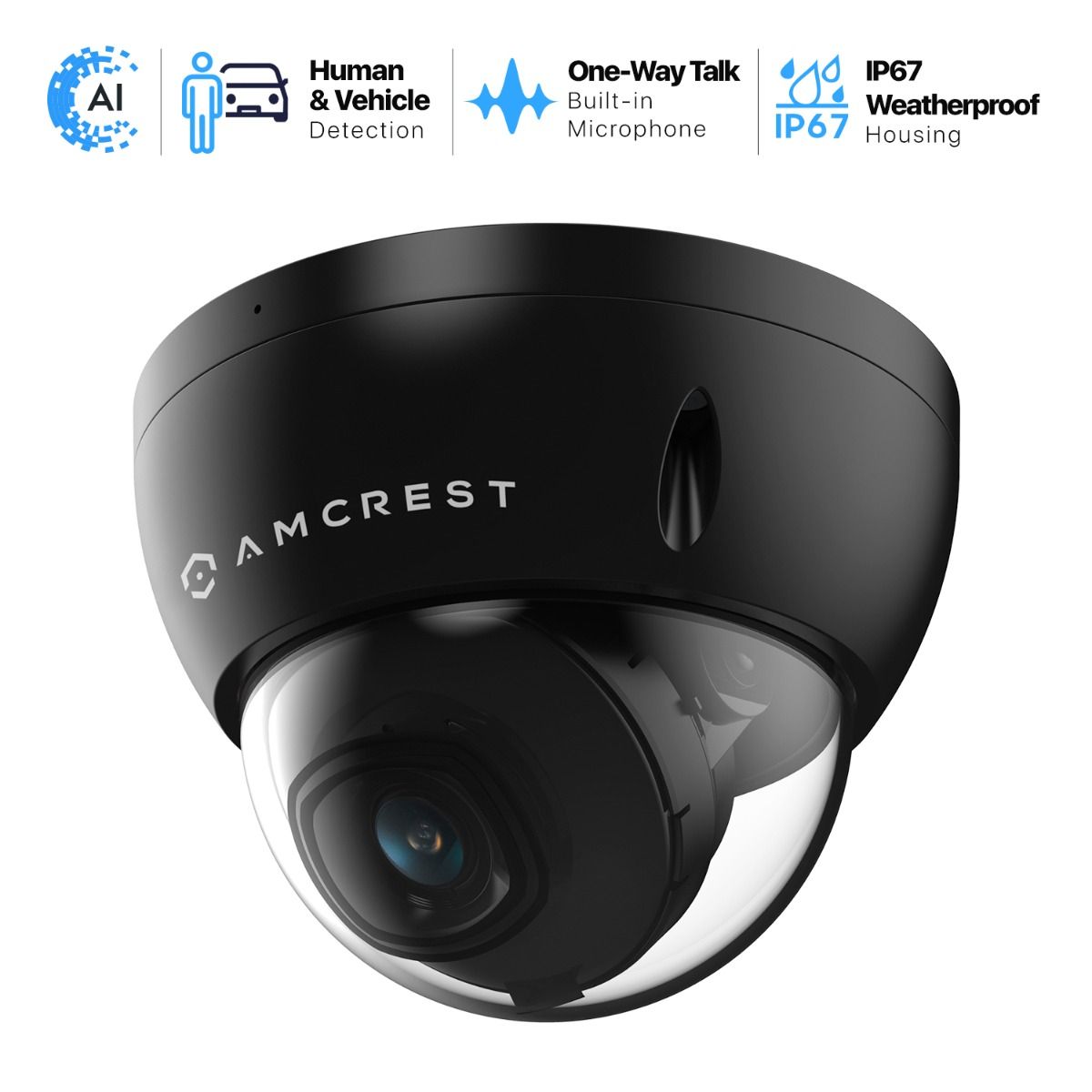 Amcrest 4K (8MP) AI Dome POE IP Security Camera
