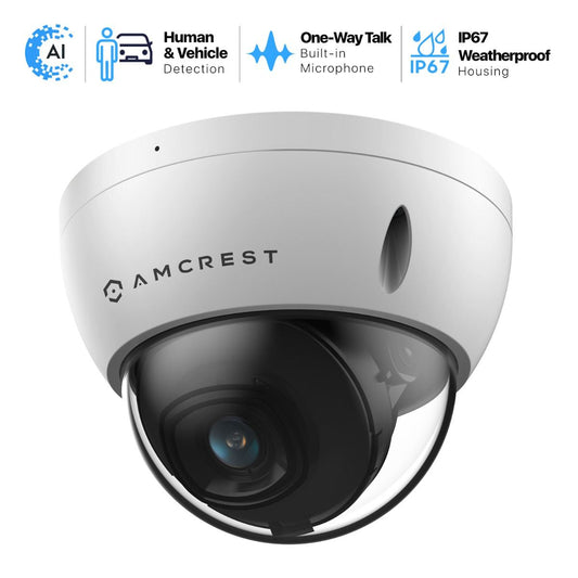 Amcrest 4K (8MP) AI Dome POE IP Security Camera