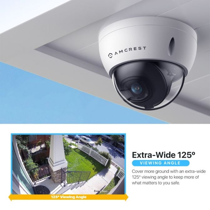 Amcrest 4K (8MP) AI Dome POE IP Security Camera