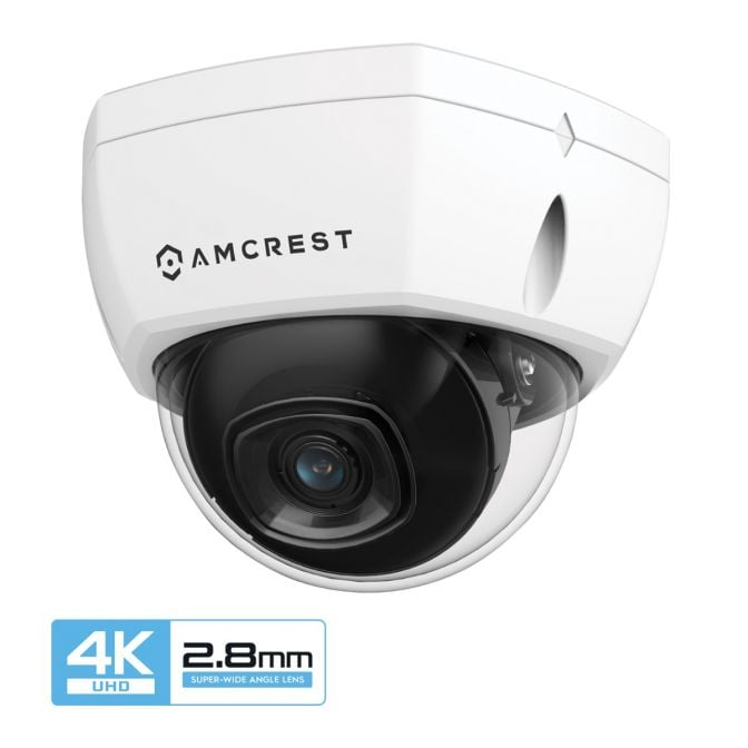 Amcrest 4K Security Camera System 8CH PoE NVR 4x 4K IP PoE Dome Cam