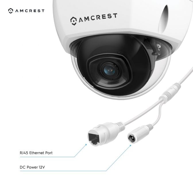 Amcrest 4K Security Camera System w/ 4K (8MP) 16CH NVR, (8) x 4K (8-Megapixel) IP67 Weatherproof Metal Dome POE IP Cameras (3840x2160), 2.8mm Wide Angle Lens, 4TB Hard Drive, NV4116E-IP8M-2493EW8-4TB (White)