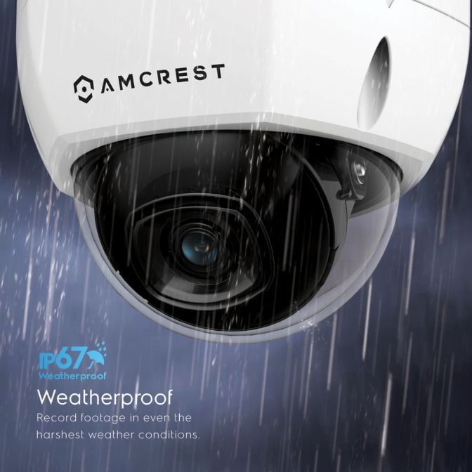 Amcrest 4K Security Camera System w/ 4K (8MP) 16CH NVR, (8) x 4K (8-Megapixel) IP67 Weatherproof Metal Dome POE IP Cameras (3840x2160), 2.8mm Wide Angle Lens, 4TB Hard Drive, NV4116E-IP8M-2493EW8-4TB (White)