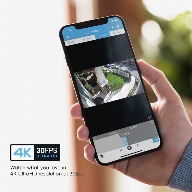 Amcrest 4K Security Camera System w/ 4K 8CH PoE NVR, 4 x 4K (8MP) IP67 Weatherproof Dome POE IP Cameras, 2.8mm Wide Angle Lens, NV5208E-IP8M-2693EW4-2TB (White)