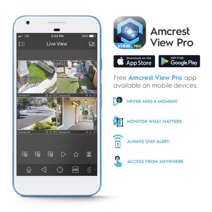 Amcrest 4K Night Color IP PoE Turret Cam IP8M-2779EW-AI (White)