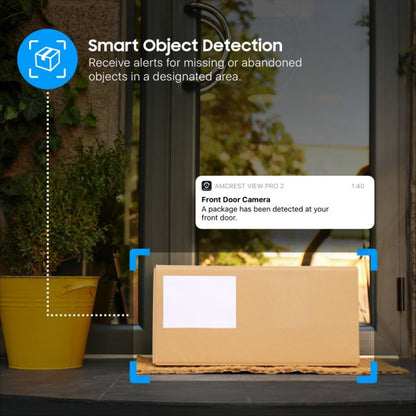 Amcrest Dual-Lens 4K (8MP) Outdoor Security POE Camera, 2 x 4MP Lenses PoE AI Bullet IP Camera