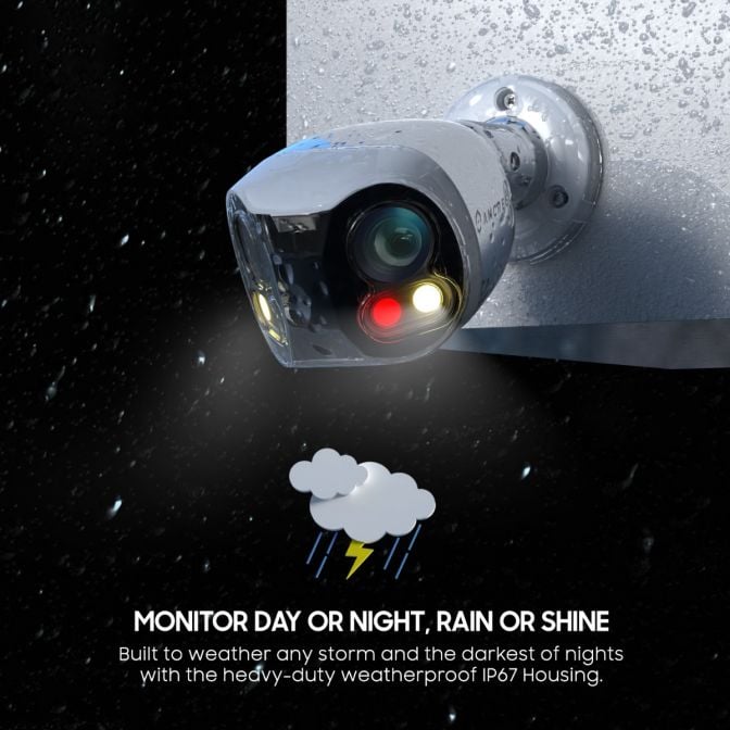 Amcrest Dual-Lens 4K (8MP) Outdoor Security POE Camera, 2 x 4MP Lenses PoE AI Bullet IP Camera