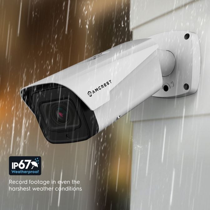 Amcrest 4K Optical Zoom IP PoE Bullet Camera, IP67 White IP8M-MB2546EW