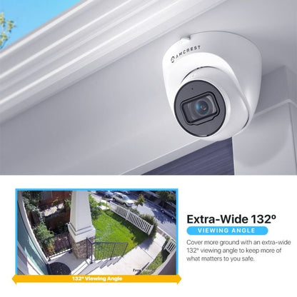 Amcrest 4K Outdoor Security IP Turret PoE Camera IP67 IP8M-T2599EW-AI-V3
