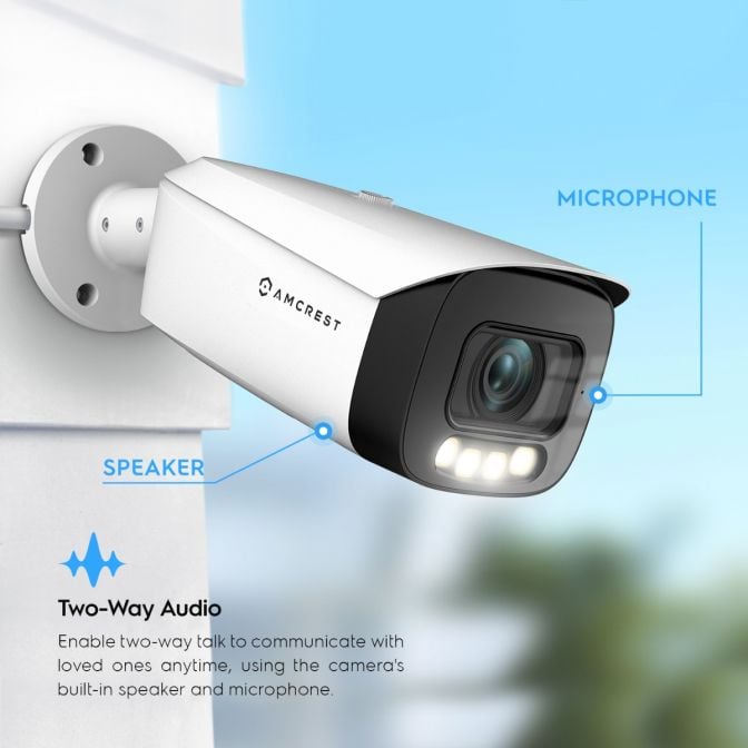 Amcrest Night Color AI Bullet Camera