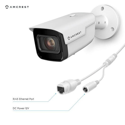Amcrest 4K Bullet IP PoE Camera 5x Optical Zoom IP67 IP8M-VB2796EW