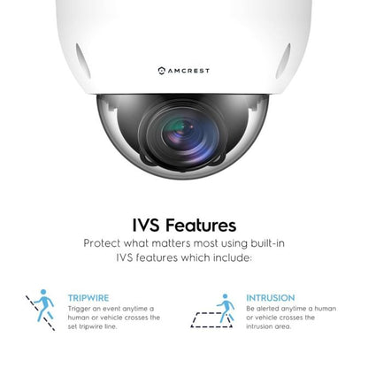 Amcrest 4K Optical Zoom IP PoE Dome Camera, IP67 White IP8M-VD2793EW