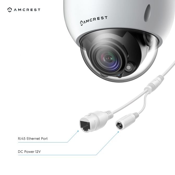 Amcrest 4K Optical Zoom IP PoE Dome Camera, IP67 White IP8M-VD2793EW