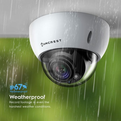 Amcrest 4K Optical Zoom IP PoE Dome Camera, IP67 White IP8M-VD2793EW