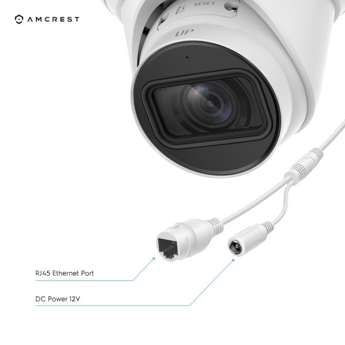 Amcrest 4K Turret AI IP PoE Camera 5x Optical Zoom IP8M-VT2879EW-AI