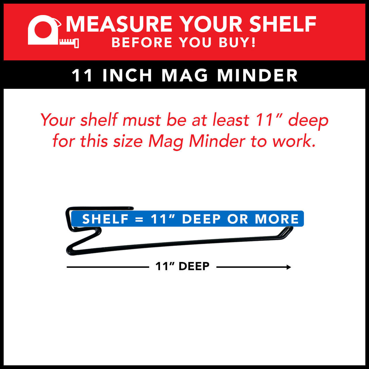 Mag Minder Gun Magazine Storage Rack (2 Sizes)