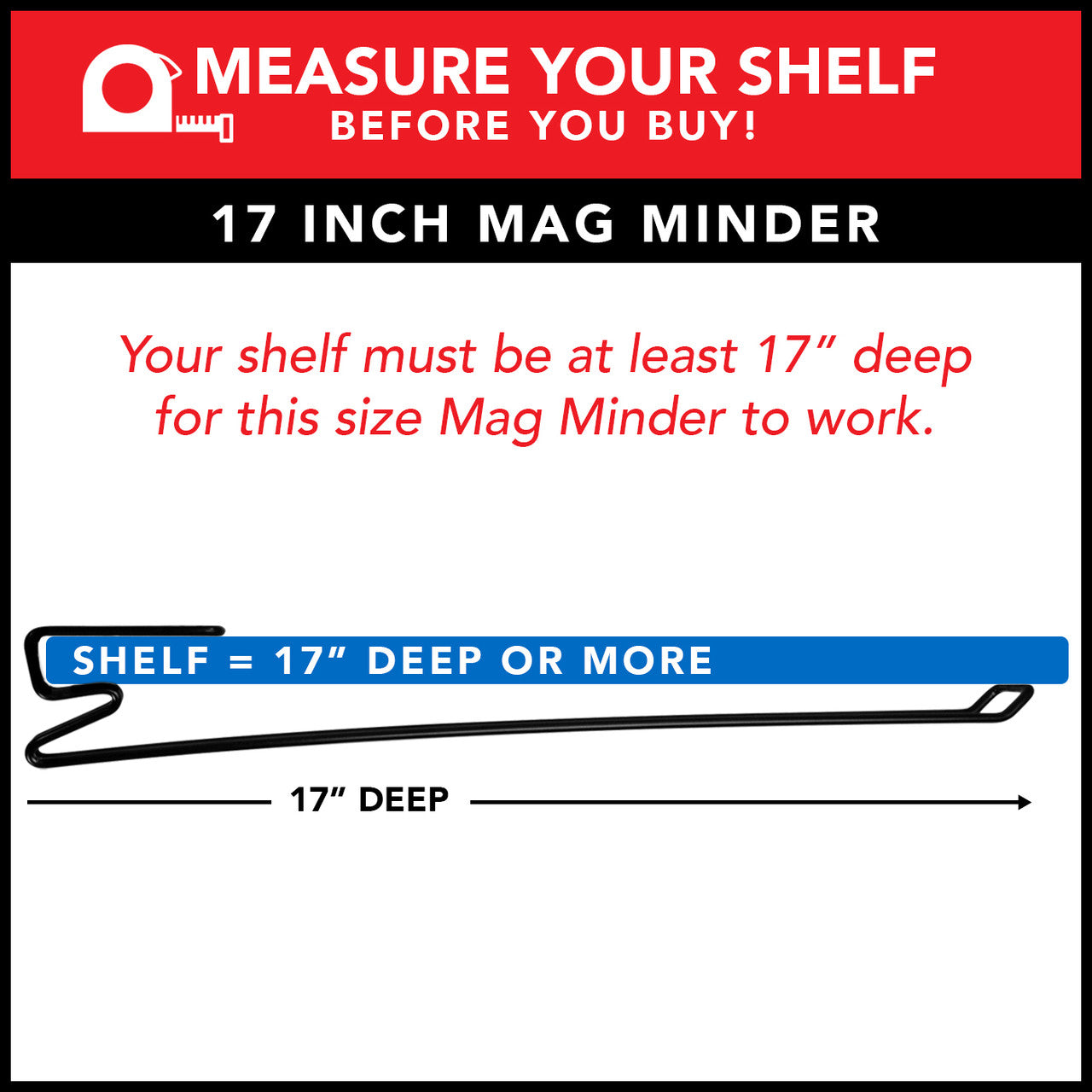 Mag Minder Gun Magazine Storage Rack (2 Sizes)