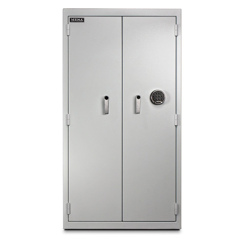 Mesa Safe MRX1000E Pharmacy Security Safe – Double Door, Electronic Lock, Steel Construction, White Finish
