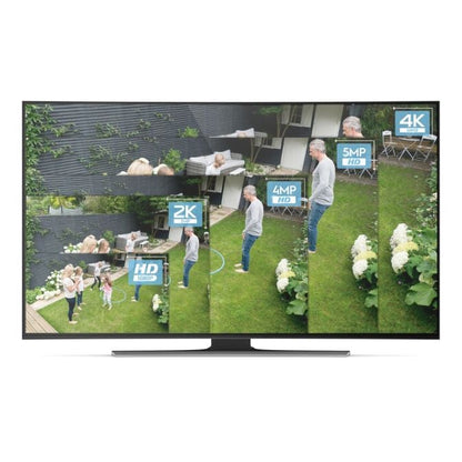 Amcrest 4K AI Security System 8CH PoE NVR 4 x 4K AI Turret POE Cameras 2TB