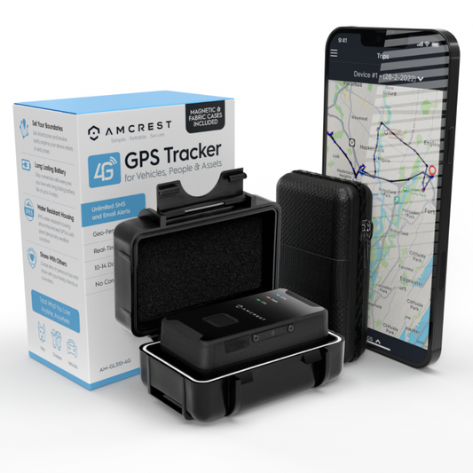 Amcrest GPS GL310 GPS Tracker for Vehicles (4G LTE) - Portable Mini Hidden Real-Time GPS Tracking Device