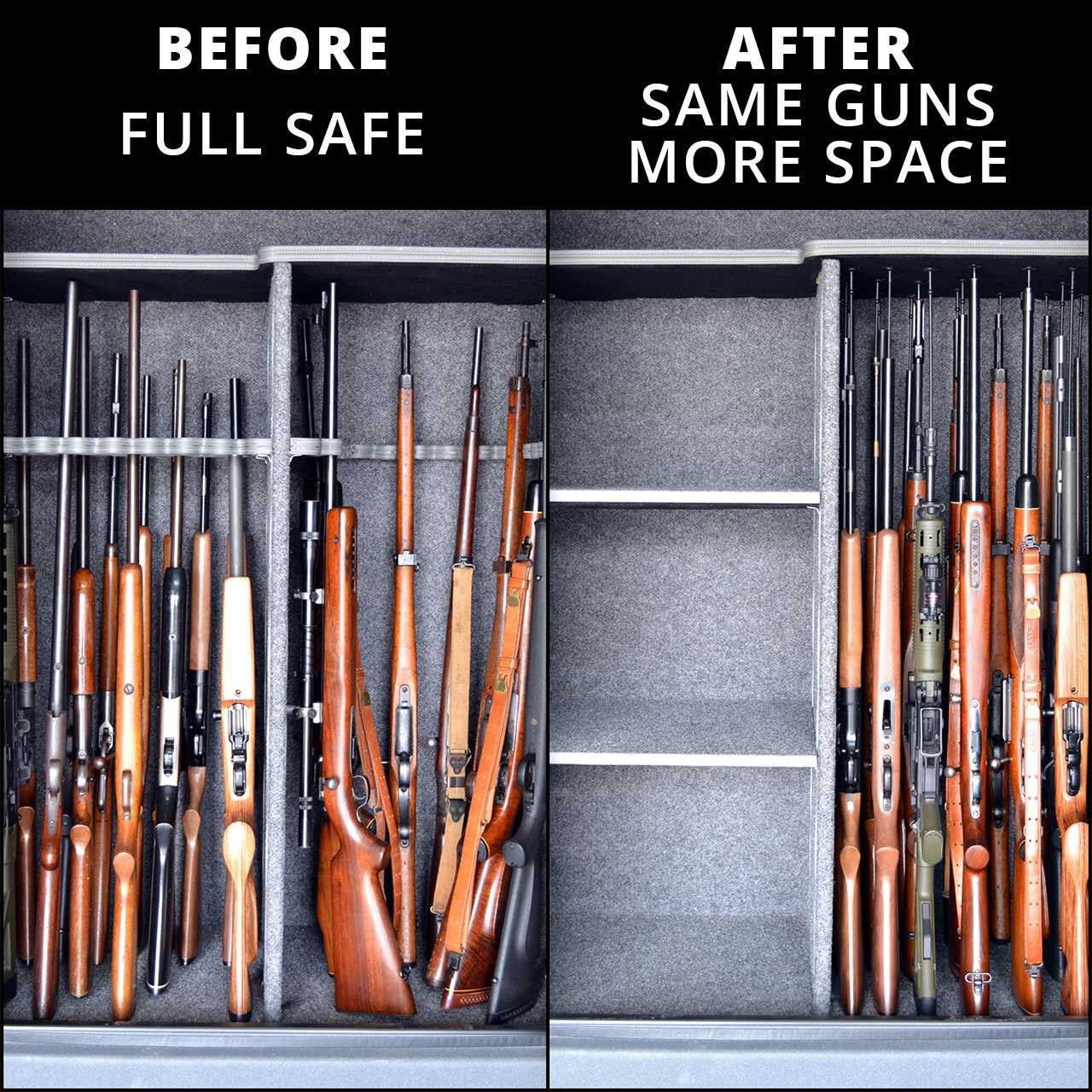 Rifle Rods Gun Rack System