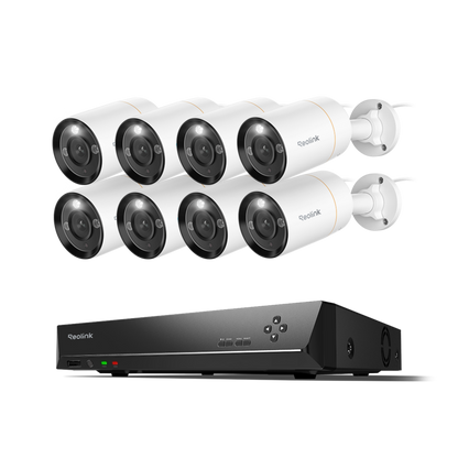 Reolink Smart 12MP PoE Security System with 24/7 Recording