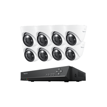 Reolink 4K Smart PoE Camera System with Color Night Vision & 3X Optical Zoom