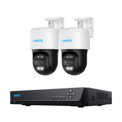 4K Dual-Lens PoE Security System with Auto-Zoom Tracking
