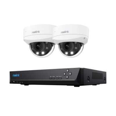 Smart 4K 8MP IK10 PoE Dome Camera System with 5× Optical Zoom