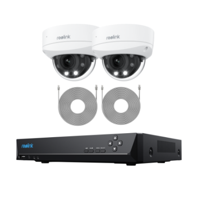 Smart 4K 8MP IK10 PoE Dome Camera System with 5× Optical Zoom