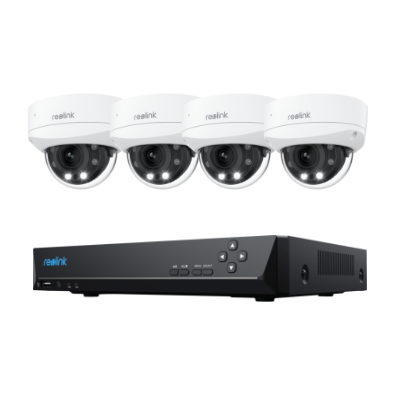 Smart 4K 8MP IK10 PoE Dome Camera System with 5× Optical Zoom