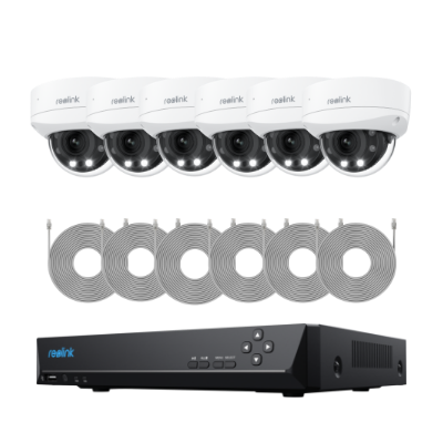 Smart 4K 8MP IK10 PoE Dome Camera System with 5× Optical Zoom