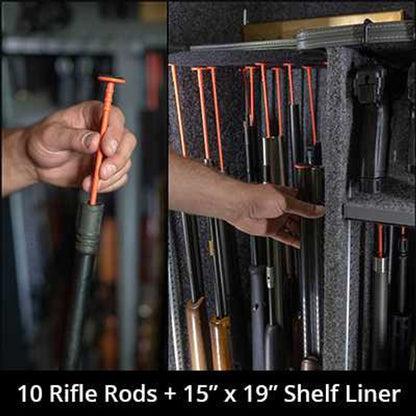 Safe Accessory Bundle - Rifle Rods & Handgun Hangers