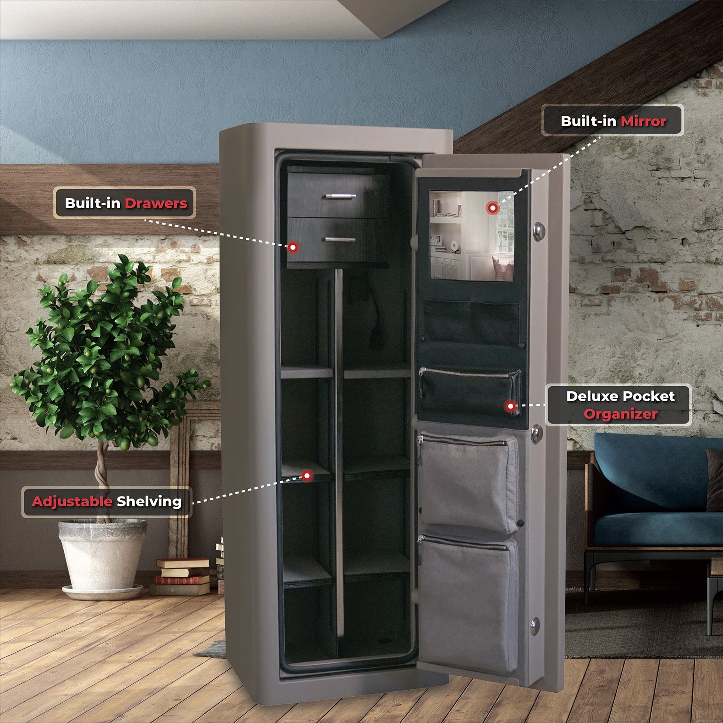 Sanctuary Executive SA-IHS5520 8-Gun Fire & Water Safe