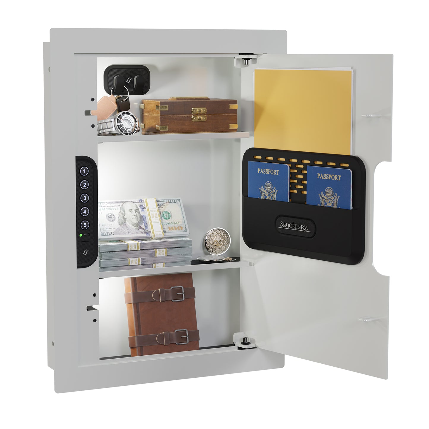 Sanctuary Home & Office SA-IWV-W In-Wall Vault