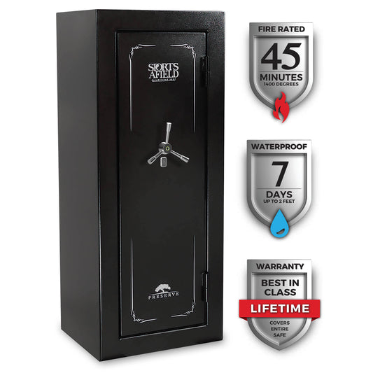 Sports Afield Preserve SA5924P-BIO 24-Gun Biometric Safe